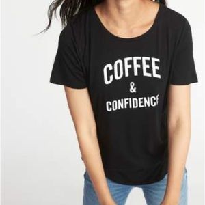 Coffee & Confidence Graphic Luxe Tee